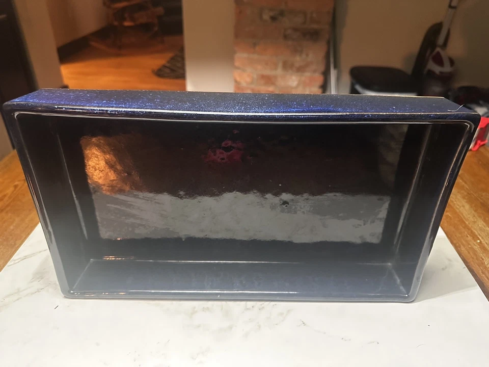 Original Japonés Suiban "15.75 X 9 X 2” Azul Hecho en Japón Foto 3 de 4