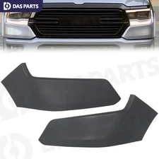 2PCS Front Upper Bumper End Cap Filler For 2019-2024 Dodge Ram 1500 Pickup Truck