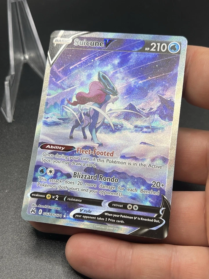 Suicune v Galarian Gallery Crown Zenith #GG38/#GG70 Near Mint Pokemon Nm BQ3 - Image 2 of 3