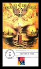 DR JIM STAMPS US COVER STATUE OF LIBERTY 29C FIRST DAY ISSUE HAND MADE