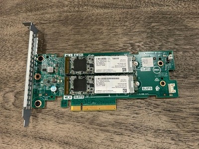 Dell 0M7W47 Boss PCI Express 2xM.2 Slot Controller Card with 2 x 120 GB M.2 SSDs