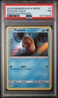 2019 POKEMON SUN & MOON DETECTIVE PIKACHU #7 PSYDUCK-HOLO PSA 7