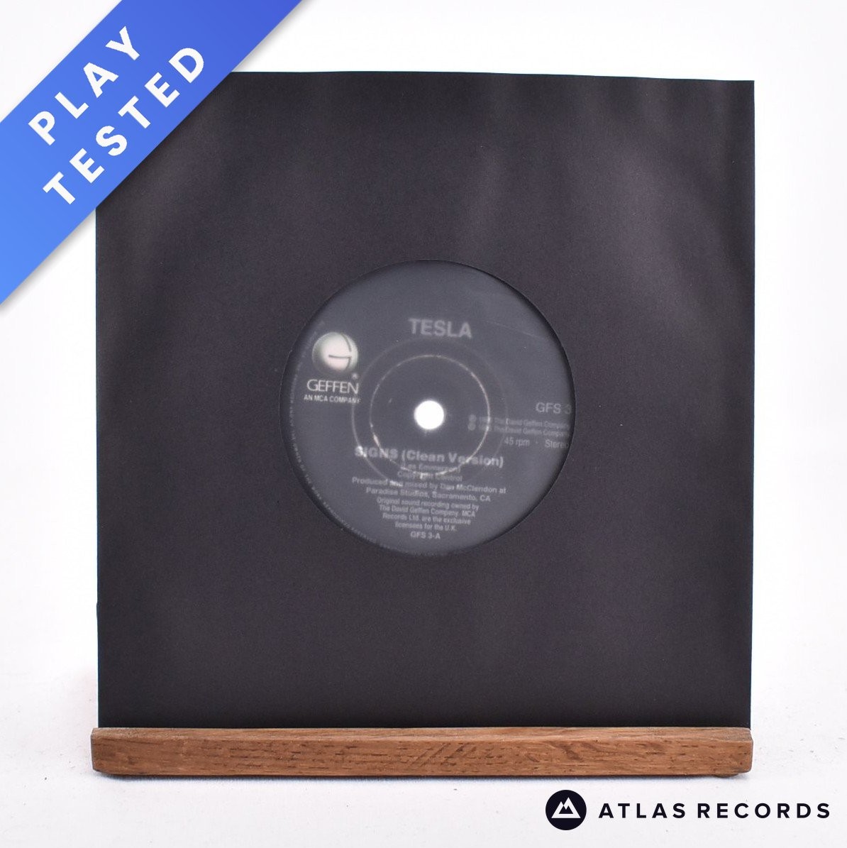 Tesla - Signs - 7"" Vinyl Record - EX