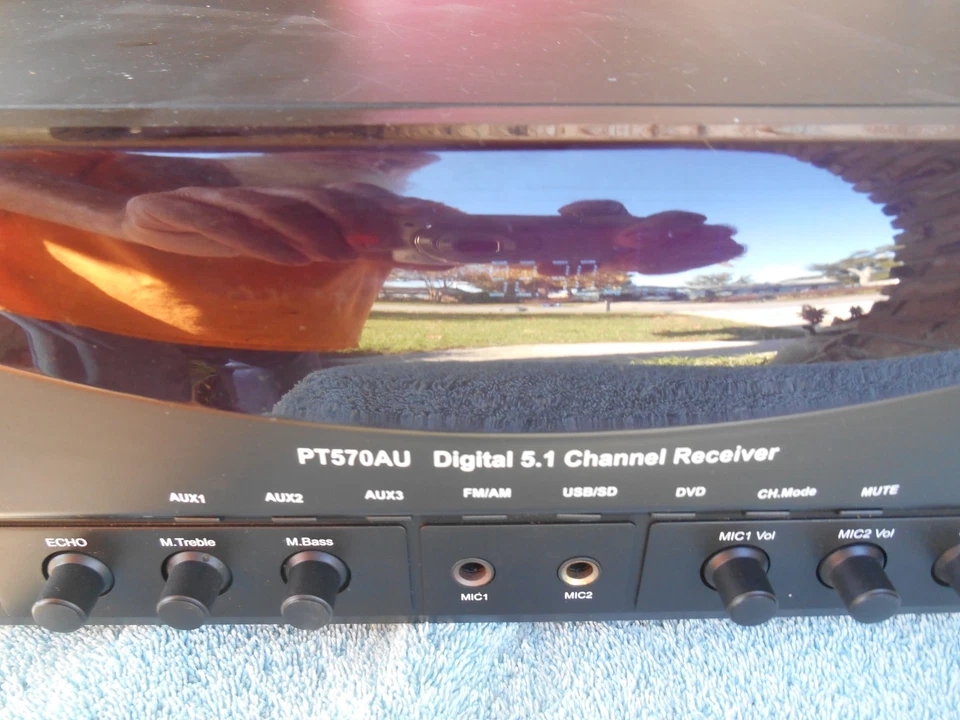 Pyle PRO PT570AU 5.1 Channel 350 Watt STEREO Receiver. NO REMOTE. - Image 4 of 4