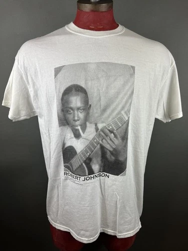 90s Robert Crumb Johnson King of Delta Blues Black Jazz Band 1990s vintage concert t-shirt, vintage, single stitch, B+ condition