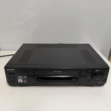 Sony SLV-740HF VCR Recorder 4 Head HiFi Stereo VHS Tape Player Tested No Remote