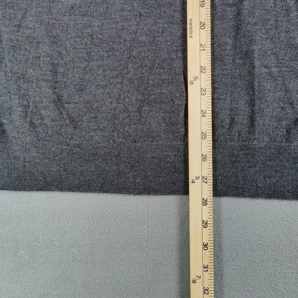 Stafford Merino Wool V-Neck Sweater Men's Large Long Sleeve Gray NWT - Image 4 of 4