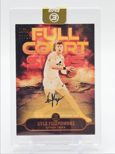 KYLE FILIPOWSKI 2025-26 TOPPS 3 FULL COURT SIGNS BRONZE JAZZ AUTO /25 Q3668