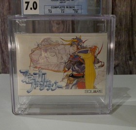 Final Fantasy I FF1 Famicom NES Japan 1987 CGC 7.0 CIB Square SQF-FF