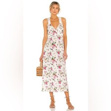 LoveShackFancy Sabina Slip Dress Ballet Blush Romantic Floral Cottagecore Size 2