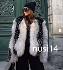 ZARA NEW WOMAN FAUX FUR SHORT COAT ZW COLLECTION S,M,L 4360/258/330