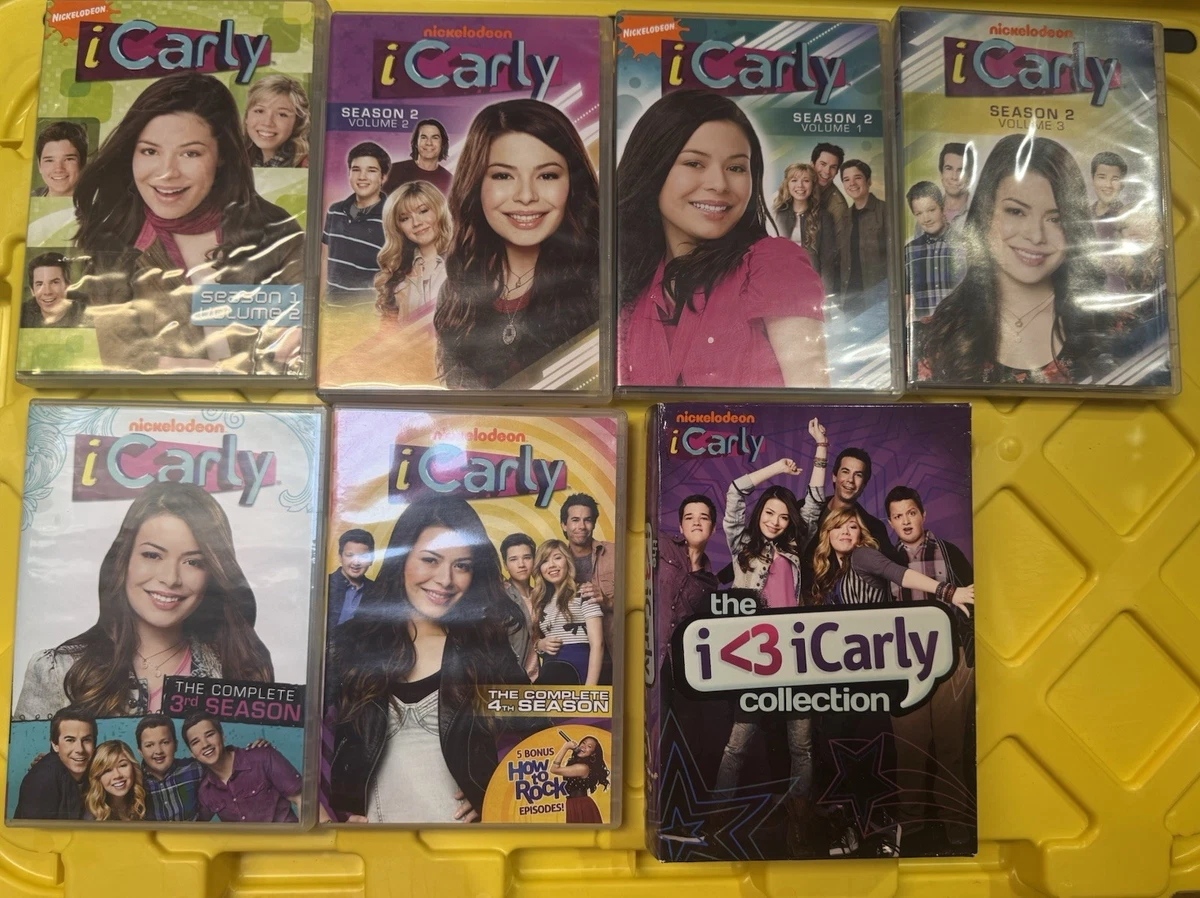 iCarly DVD Season 1 Vol 1&2- S2 Vol. 1&2,3 Season 4,5 iCarly