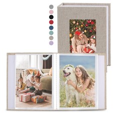 2 Pack Photo Album 4x6, Linen Cover Photo Book, Small Photo Album Book for 36...
