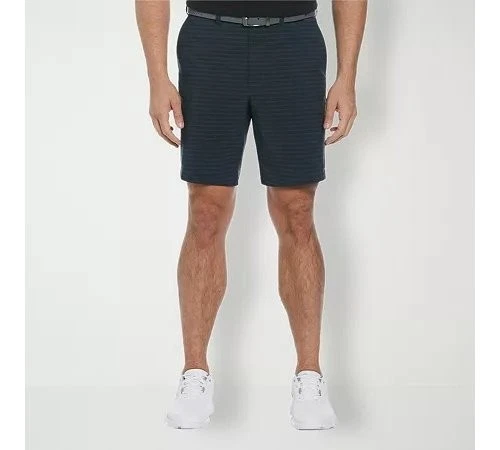 Pga Tour Mens Regular fit Golf shorts Size 40 / 8 Black Check Polyester MSRP $65