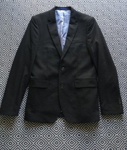Burton Menswear Mens Black Blazer Size 