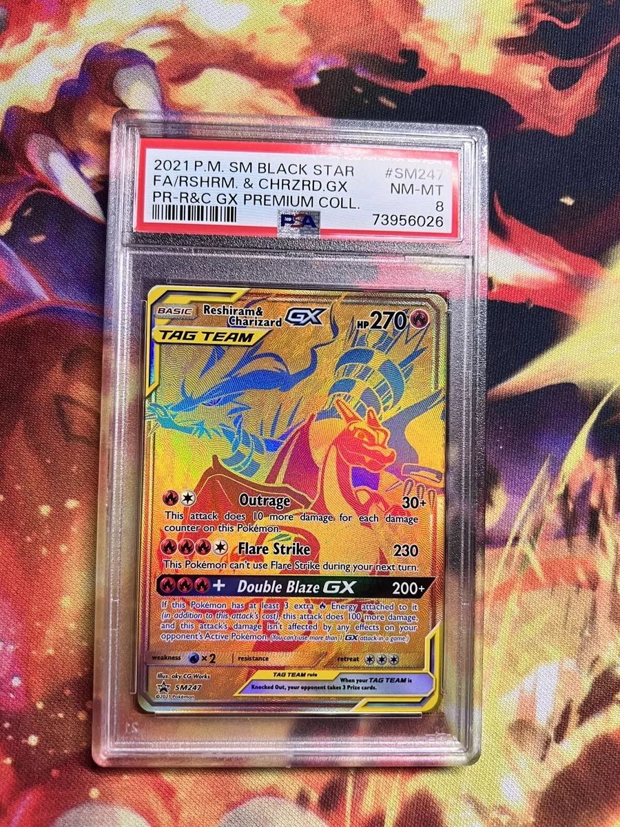  Pokémon TCG: Reshiram & Charizard GX Premium Collection : Toys  & Games