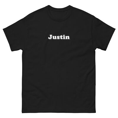 Justin Birthday First Given Name T-Shirt