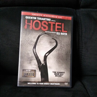 Hostel (DVD, 2006 Unrated Widescreen Cut) Quentin Tarantino, Eli Roth USED