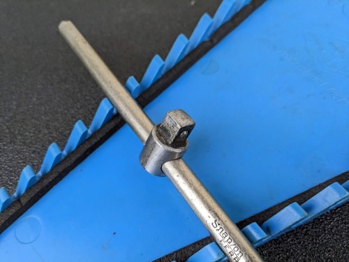 #bj721 Snap On F-5-C Breaker Bar Ferret 3/8" Drive 8" Sliding T-handle USA - Picture 4 of 10