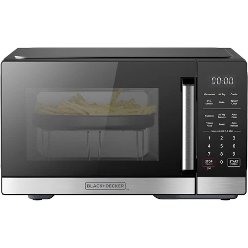 BLACK+DECKER 5-in-1 Microwave Oven with Air Fry, Combi, Bake, Roast