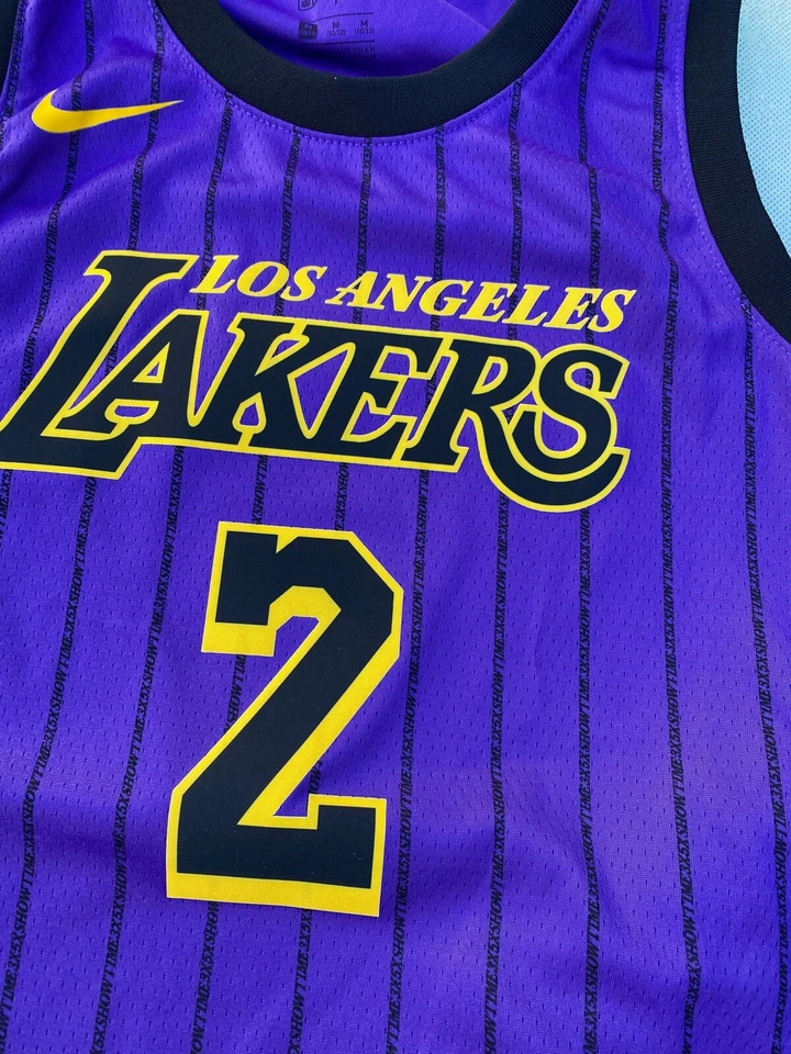 Nike NBA Los Angeles Lakers Lonzo Ball #2 Jersey Size Youth M (10-12). - Image 2 of 4