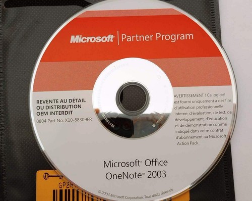Microsoft Office OneNote 2003 Full Version in French w/ License = NEW = - Picture 2 of 2