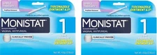 2 Pack Monistat 1 Day Yeast Infection Treatment Tioconazole Ointment Applicator
