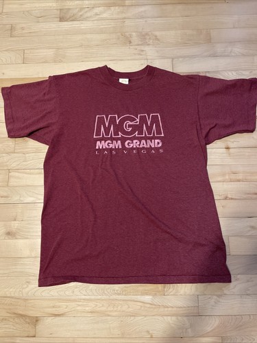 Vintage MGM Grand Shirt Extra Large Herren Single Stitch Made In USA Las Vegas