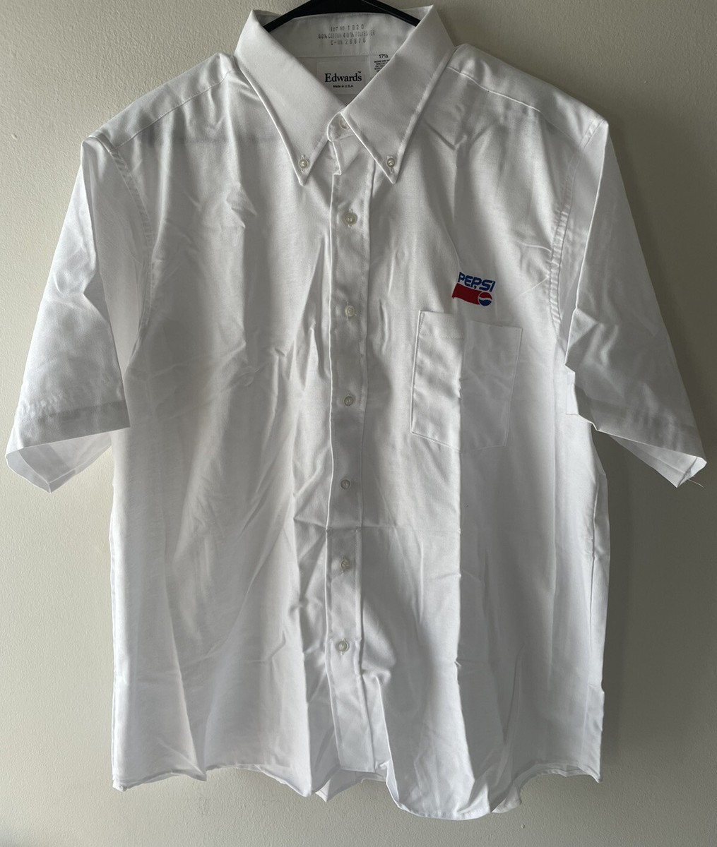 80s US古着　PEPSIペプシ　　ベースボールシャツ　L〜XLホワイト 80s US古着 PEPSIペプシ ベースボールシャツ L〜XLホワイト