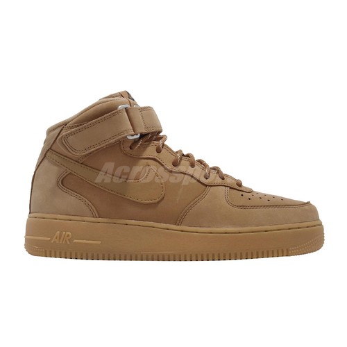 Nike Air Force 1 Mid 07 Flax Brown Khaki Men AF1 Casual Lifestyle DJ9158-200 - Picture 6 of 8