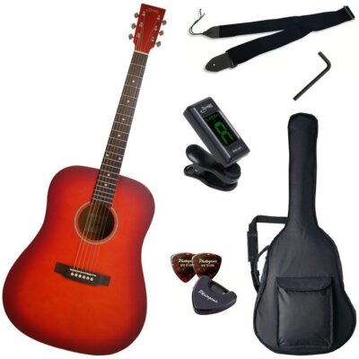 S.Yairi Acoustic Guitar Amazon Original 7-Piece Quick Start Set YD