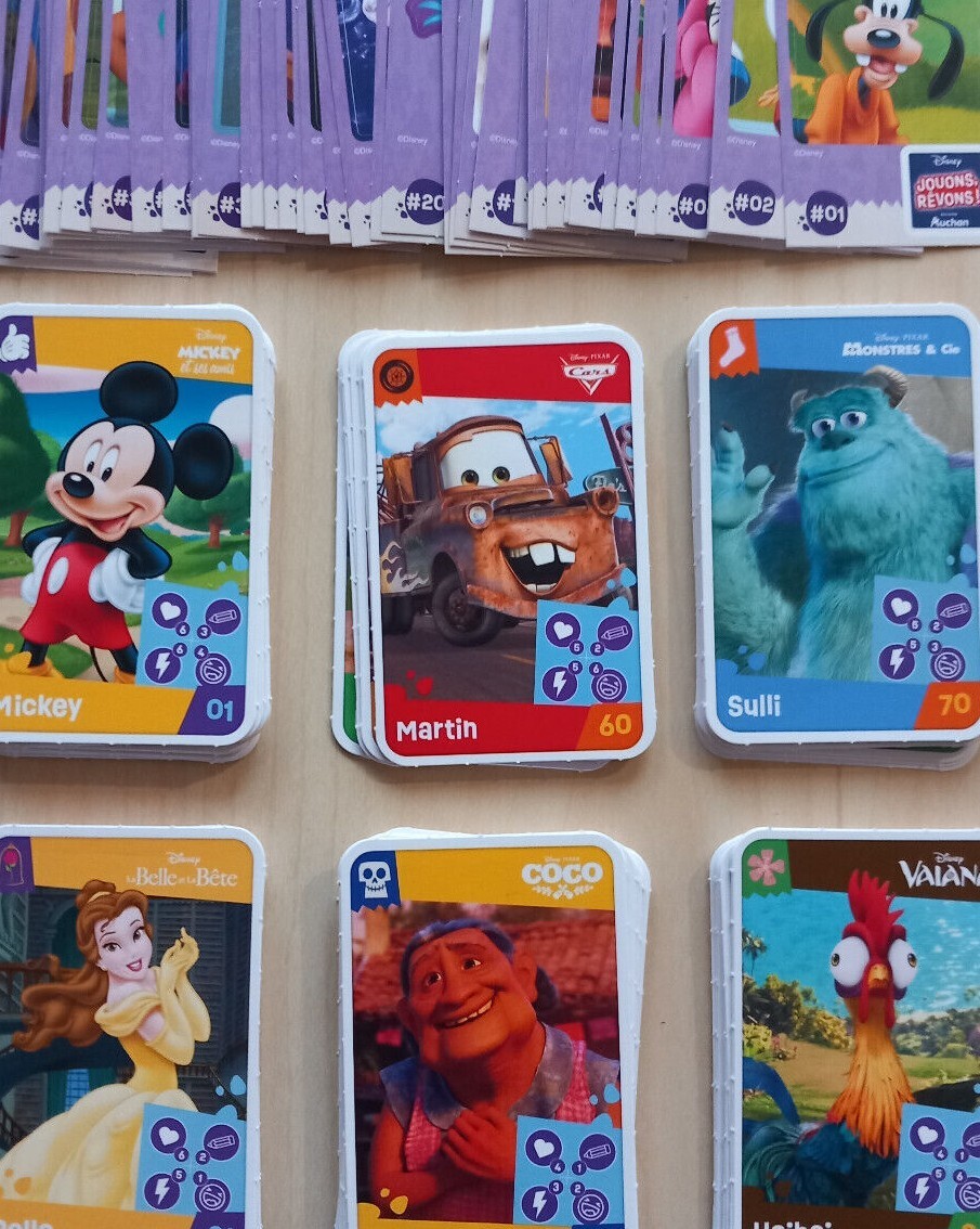 Cartes Auchan DISNEY Carte DISNEY AUCHAN 2024 JOUONS REVONS carte