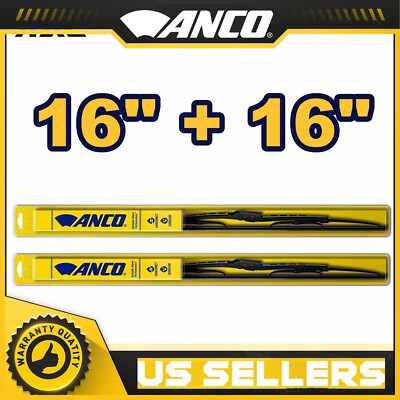For Direct 16'' / 16'' - ''OEM'' Quality ANCO Wiper Blade Set (Pair) -In Stock