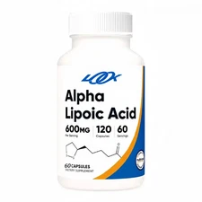 Alpha Lipoic Acid 600mg per serving capsules,