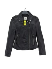 Each X Other Women's Jacket S Black Polyester With Cotton Bomber Jacket