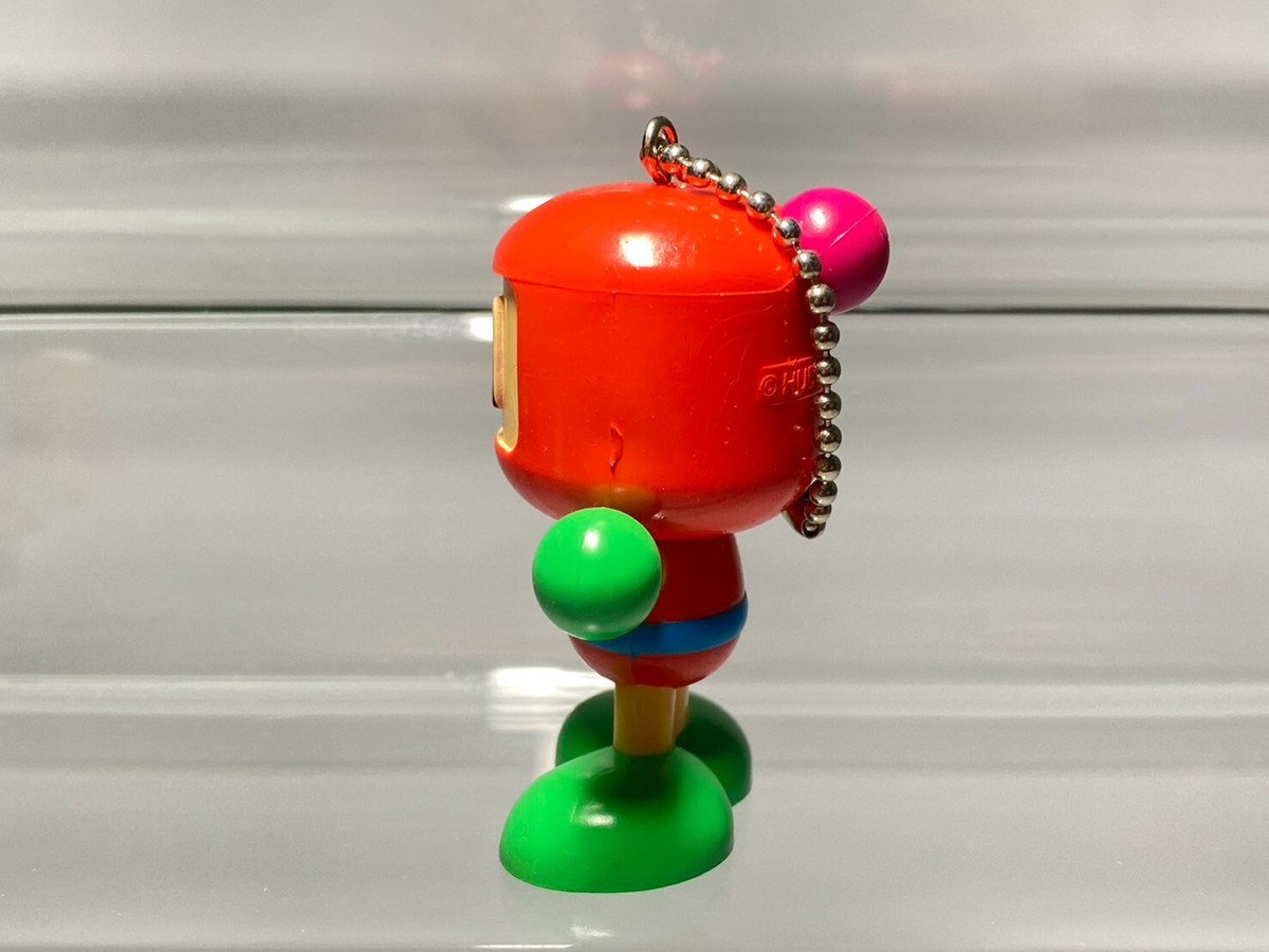 Red Bomberman Hudson Swing Keychain Vintage Collection