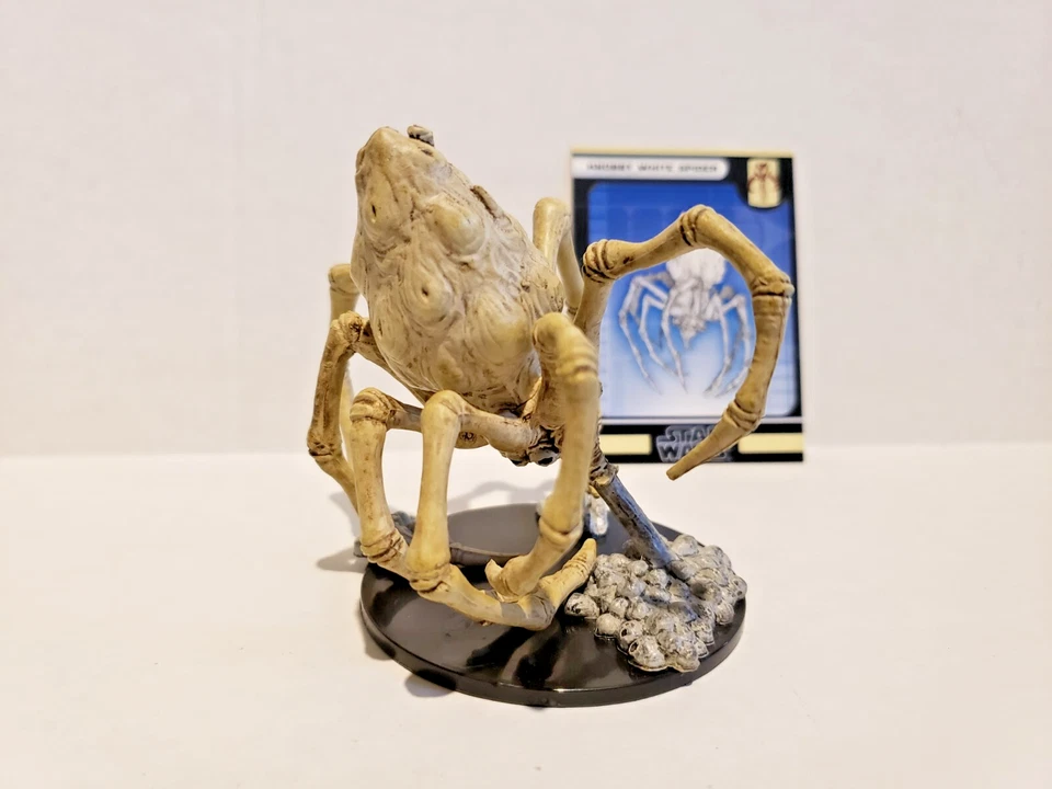 Knobby White Spider - Force Unleashed w/Card - Star Wars Miniatures - Image 2 of 4