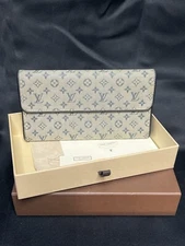 Louis Vuitton Monogram Mini Lin Porte Tresor International Wallet FULL INCLUSION