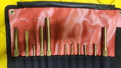 Mayhew 67012 12 Piece Brass Punch Set