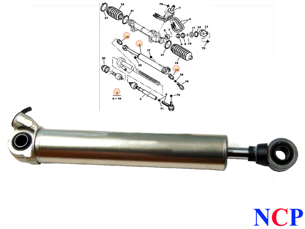 PEUGEOT 205 306 309 PARTNER POWER STEERING RAM HYDRAULIC 401144