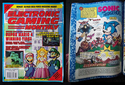 Electronic Gaming Monthly #27 - One Of The 1st Sonic The Hedgehog Appearances!