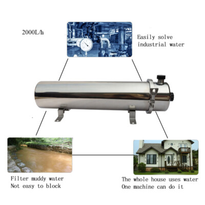 External Pressure PVDF Ultrafiltration Membrane Water Filter Purifier 2000L/h