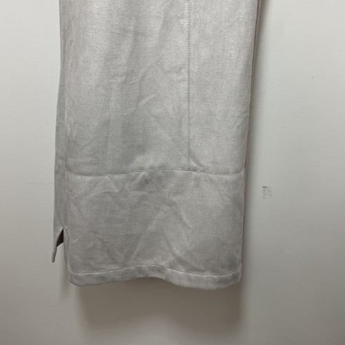 WAVERLY GREY LIBERANT GREY FAUX SUEDE DRESS SHEATH BACK OUT WOMEN’S SIZE 6 New - Picture 3 of 10