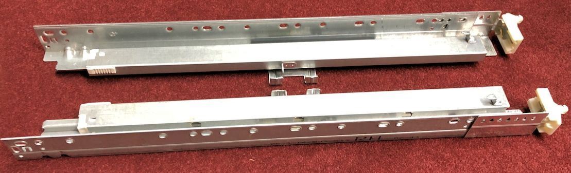 Pair of 24" Full Extension Under Mount Ball Bearing Drawer Slide
