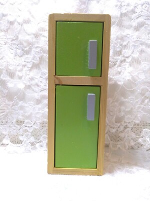 KidKraft Magestic Mansion Dollhouse Retro Green Refrigerator or Pantry ~ Wooden