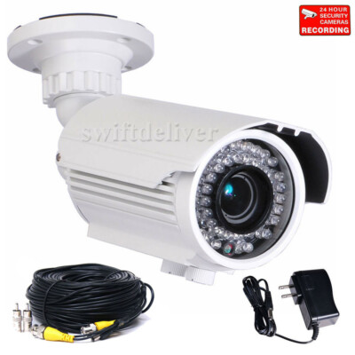 700TVL SONY Effio CCD Zoom Lens Security Camera IR Outdoor with Power Cable A81