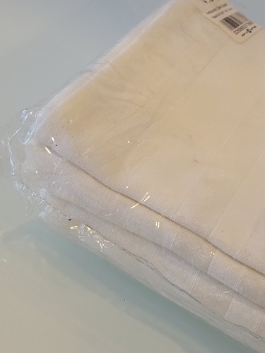 Linens N Things Satin Band Restaurant Quality Set Of 6 Ivory Napkins, 20x20 New - Picture 8 of 13