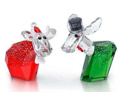 NIB Authentic Swarovski Mo & Ricci Holiday Annual Edition 2021 Figurine #5597046