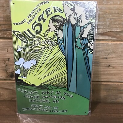 Guster W/Ray Lamontagne Dayton Ohio  2006 Tin Metal sign 8''X12'' Man-Cave Décor