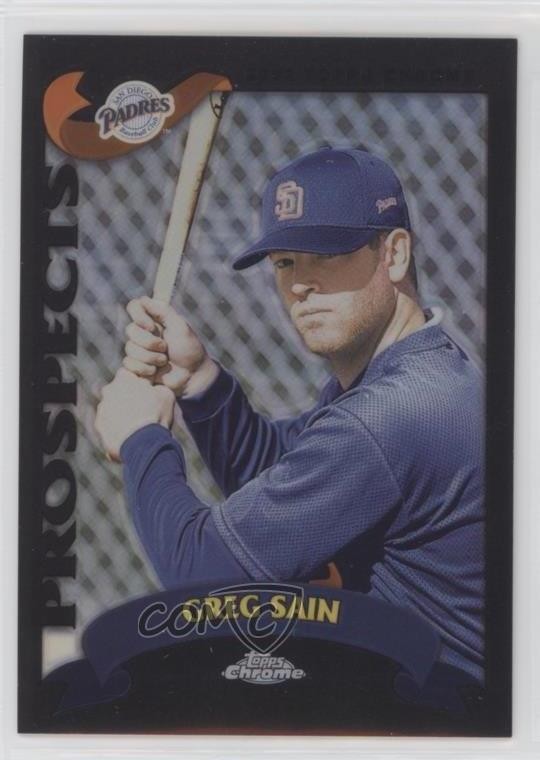 2002 Topps Chrome Traded & Rookies Black Refractor /100 Greg Sain #T128 RC 4f5